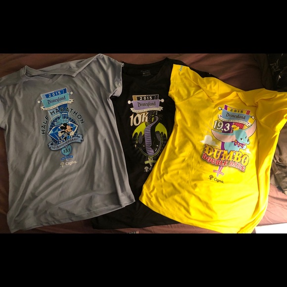Tops - Run Disney lot of 3 Tech shirts women’s large Tops - Run Disney lot of 3 Tech shirts women’s large